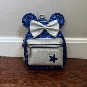 Disney Loungefly Blue mini backpack/wristlet.